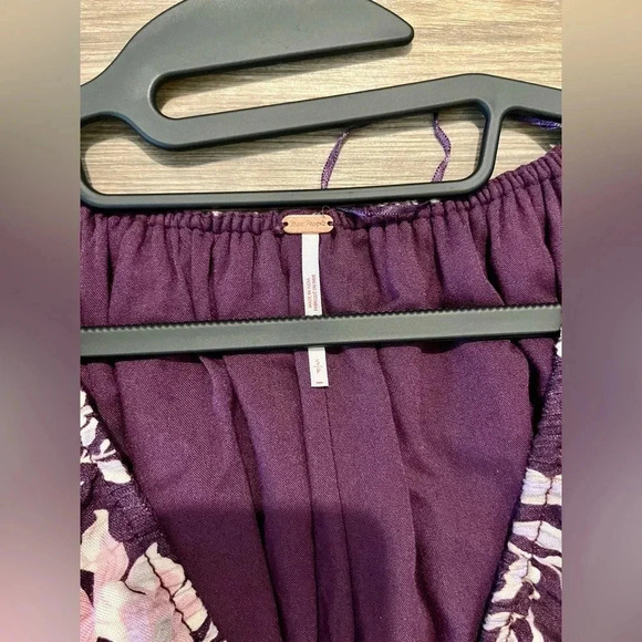 NWOT Free People Portia Printed Dress in Purple Size Small - Picture 2 of 8